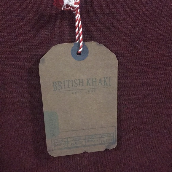 BRITISH KHAKI Long Sleeve Sweater Shirt Size Small - Picture 3 of 8